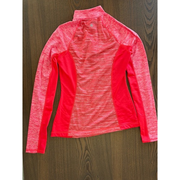 Tek Gear 1/4 Zip Womens WarmTek Pull Over Athletic Top XS Long Sleeve EUC Coral - Picture 5 of 11